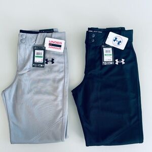 NWT Under Armour Boys Baseball Utility Pants x 2